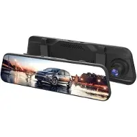 Tlily Touch 9,66-Tums Fyrkantig Skärm 1080P HD Wifi Stream Media Backspegel Dash Cam Car Recorder System