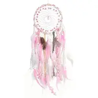 Melitt DröMfåNgare Handgjord Wind Chime FjäDer Vardagsrum Sovrum VäGghäNgande Ornament FöDelsedagspresenter Heminredning