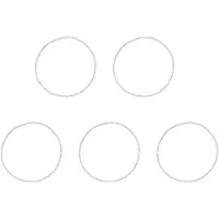 Wella 5X Ren Titankedja Halsband GlaspäRlkedja ÄR Inte LäTt Att Rosta Enkel LäTt Titanlegering Armband-B