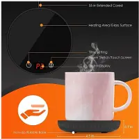Melitt 3X Ljusvärmare/Kaffevärmare, 8H Autoavstängning 1-12H Timer Ljusvärmare, 2 Temp Inställning 122/140 Svart US-Kontakt