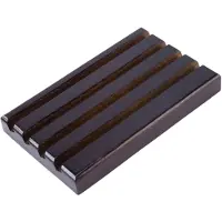 Melitt Challenge Coin Display Stand Rack MynthåLlare 4-Rader Torched Wood Challenge Mynt Display HåLlare Stand