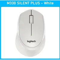 Logitech M330 Silent Mus Trådlös Mus Kontorsmus Högerhandsmus med Trådlös Mikromottagare vit