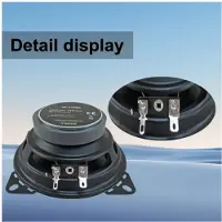 Typecat 1Pair of 4Inch Coaxial Speaker 4-Way 350W Max Music Power Subwoofer Nominal Power 35W for Audio Systems