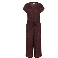 Kaffe Jumpsuit 'Beathe' kastanjebrun / svart