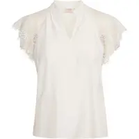 Cream Blus 'Nola' vit