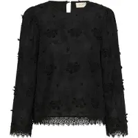 Cream Blus 'Hilda' svart