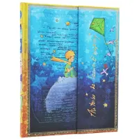 Saint-Exupéry, The Little Prince (Embellished Manuscripts Collection) Ultra Unlined Hardcover Journal (Wrap Closure)
