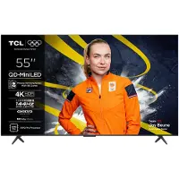 TCL Q6C 55Q6C, 139,7 cm (55"), 3840 x 2160 pixlar, QD-Mini LED, Smart-TV, Wi-Fi, Metallisk