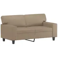vidaXL 2-sitssoffa cappuccino 120 cm konstläder