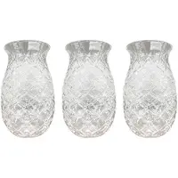 Melitt 3 St Ananas Cocktailglas Präglade Juiceglasögon för Cocktails och Drycker