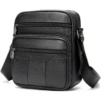 INF Crossbody Väska i Äkta Läder Black