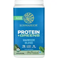 Sun Warrior , Warrior Blend, Protein + Grönt, Osmakad, 0,75 kg (750 g)