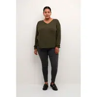 KAFFE CURVE Blus 'Ami' mörkgrön