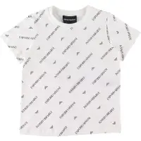 Emporio Armani T-shirt - Vit m. Text - - 10 år (140) - T-shirt