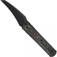 Kizer Cutlery Feist 3 X Series ZX-3499.3A3 Matte DLC S90V, Titanium &amp; Camo Carbon Ultimate Warrior, pocket knife, Justin Lundquist x L.F design