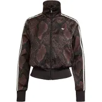 Adidas Originals Satin Snake Print Firebird Track Sweatshirt Med Dragkedja