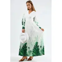 MSN Collection Tropisk Blommig Maxiklänning