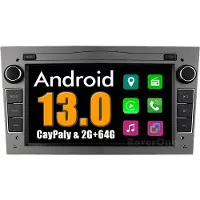 RoverOne 2G+64G Bilradio Bluetooth CarPlay Android Auto Radio GPS för Vauxhall Opel Tigra Combo 2004-2011 G