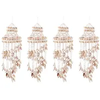 Wella 4X Conch Sea Shell Wind Chime HäNgande Prydnad VäGgdekoration Kreativt HäNgande HäNge Snygg HäNgande Prydnad HäNgande