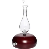 Semoic 25 ml aromadiffusor i glas och massivträ – Automatisk – Sil