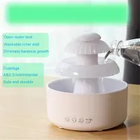 Typecat Regnmoln Cool Mist Luftfuktare med Färg LED Nattlampa för Sovrum