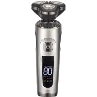 INF Elektrisk rakapparat med roterande 3D-rakblad Silver