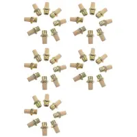 Kepptory 40 Styck Kompressor Avgasventil Pneumatisk Snabbavgasstopp Avgas Luftkonditioneringsventiler 1/8 Tum