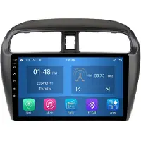 RoverOne 4G+64G Bilradio Bluetooth CarPlay Android Auto GPS-navigering för Mitsubishi Mirage 6 2012 - 2018