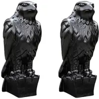 Wella 2X Maltese Falcon Staty Hylla Dekorationer den Maltesiska Falcon Replica FråN Filmen Prop Replika Handgjord Hartsskulptur