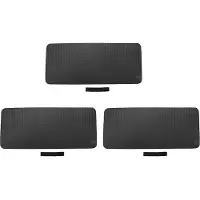 Melitt 3X TräNingsmatta för Pilates Tjock 60X25X1,5 cm Yoga Knäskyddskudde Extra StöD för KnäN Handled ArmbåGar Svart