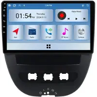 RoverOne 6G+128G Bilmultimediaspelare Radio CarPlay Bluetooth Android GPS för Peugeot 107 for Toyota Aygo 2005 - 2014