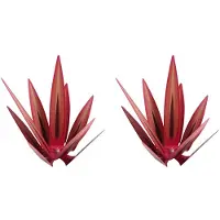 Semoic 2X Metall Tequila Country Sculpture DIY Tequila Plant Heminredning Country Tequila Trädgårdsprydnad Inomhusstatyett 27CM