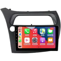 RoverOne Bilradio Bluetooth CarPlay GPS-Navigering för Honda Civic Hatchback 2006-2012