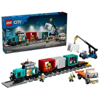 LEGO - LEGO City - Harbour Freight Train with Crane & Truck