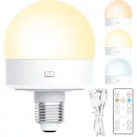 INF Uppladdningsbar LED-Lampa med fjärrkontroll 2-pack Magnetisk