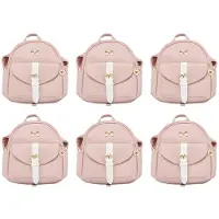 Exogio 6X Backpack Small Diagonal Bag Leather Backpack Cute Bow Backpack Ladies Wallet