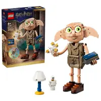 LEGO 76469 Dobby, de fria Elf; byggleksaker för barn; 2-i-1-set