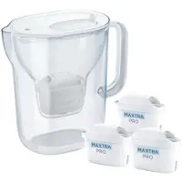 Brita Style Essential + 3 Maxtra Pro Pure Performance Vattenreningskanna