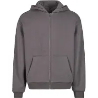 Build Your Brand Fluffy Sweatshirt Med Dragkedja