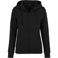 Build Your Brand Terry Sweatshirt Med Dragkedja