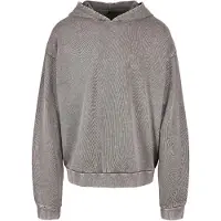 Build Your Brand Acid Washed Oversized Tröja Med Huva