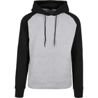 Build Your Brand Basic Raglan Tröja Med Huva