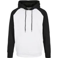 Build Your Brand Basic Raglan Tröja Med Huva