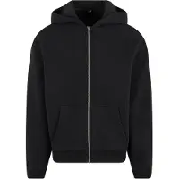 Build Your Brand Fluffy Sweatshirt Med Dragkedja