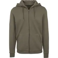 Build Your Brand Heavy Sweatshirt Med Dragkedja