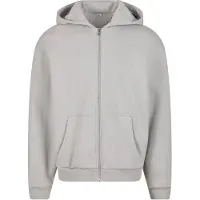 Build Your Brand Fluffy Sweatshirt Med Dragkedja