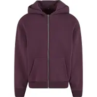 Build Your Brand Fluffy Sweatshirt Med Dragkedja
