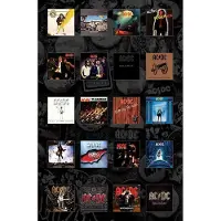 Ginza.se AC/DC: Textile Poster/Albums