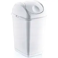 Usorteret Sopkärl Katex lutningsbehållare Slim 18 l vit 290x235x461 mm (658680)