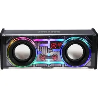 STREETZ Transparent Bluetooth-högtalare med TWS och LED, 10W